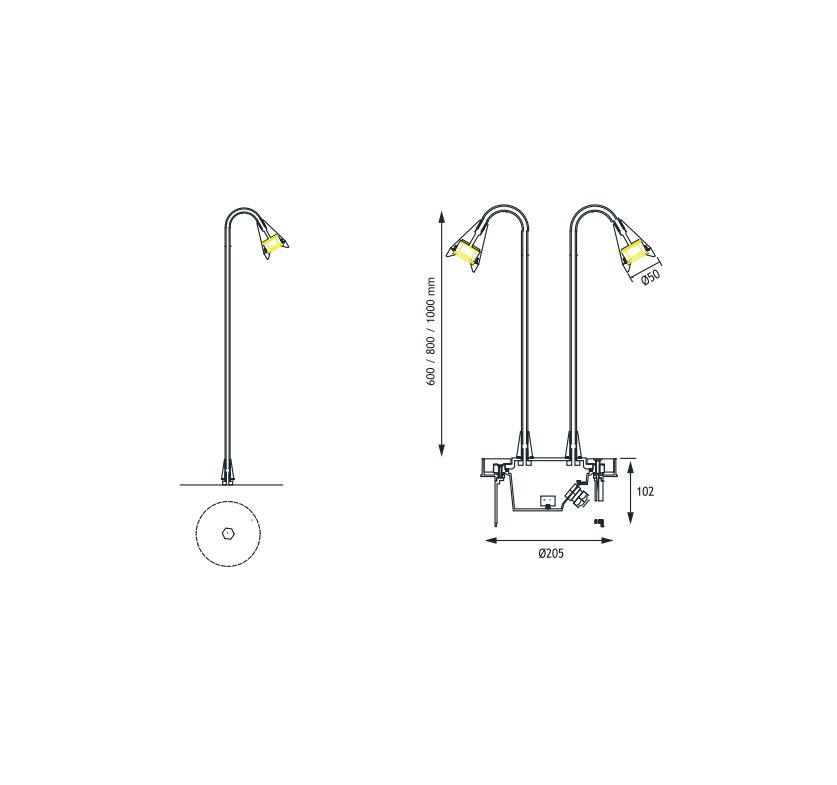 bollard, peyzaj aydınlatma